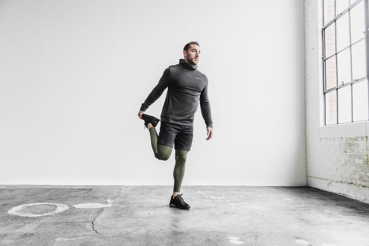 Nobull Compression Men's Tights Green | Australia (PM3984)